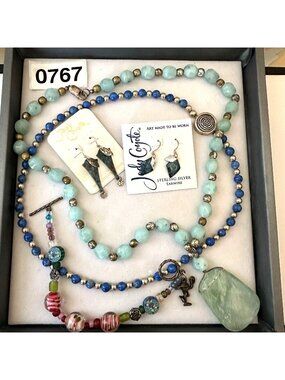 Jewelry Lot Vintage Modern Necklace Bracelets Earring Gemstones Sterling Silver